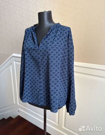 Хлопковая блузка H&M 48 размера