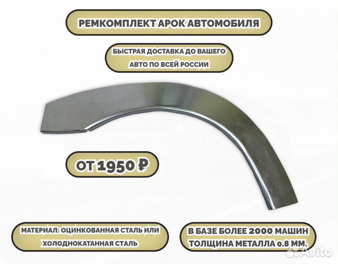 Ремонтные арки (ремкомплект) на автомобиль