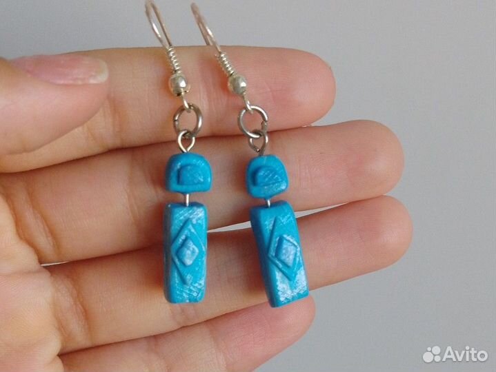 Серьги из полимерной глины