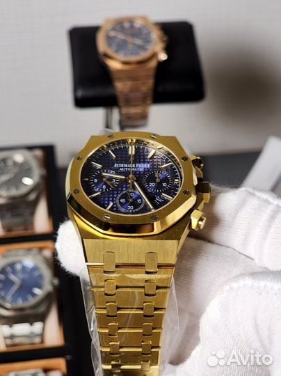 Часы Audemars Piguet Royal Oak 41 Gold Blue