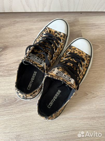 Кеды converse леопард