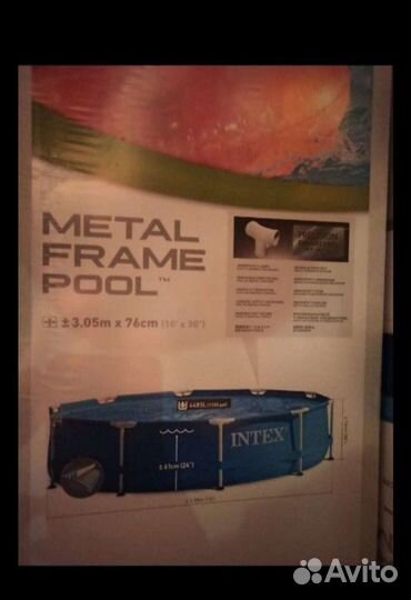 Каркасный бассейн intex 305 76