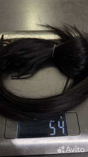Волосы для наращивания натуральные (темный шатен)