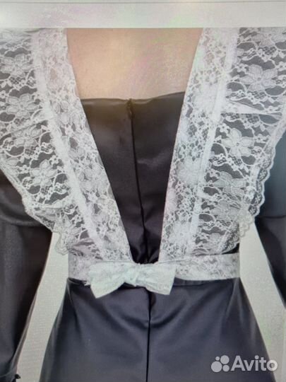 Белый школьный фартук