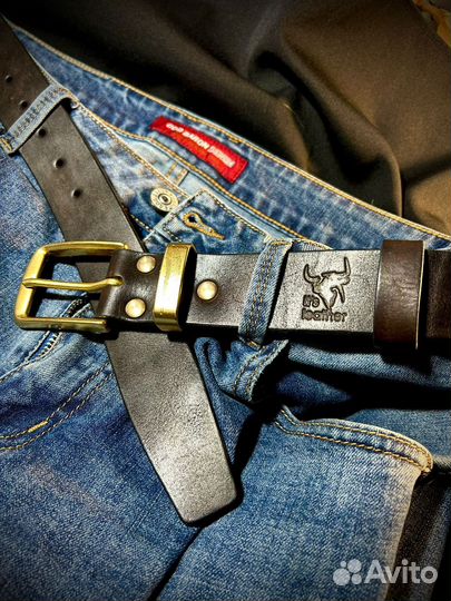Ремень натуральная кожа ручной работы