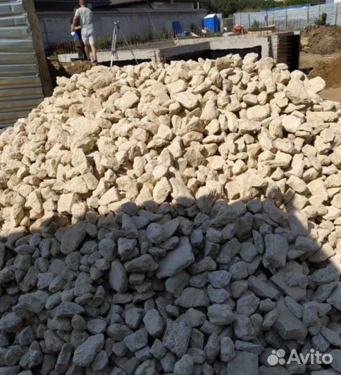 Щебень, песок, отсев, галька, окол, бут