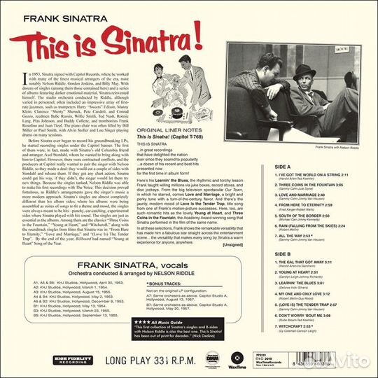 Sinatra frank - this IS sinatra (LIM.ED.) (LP)