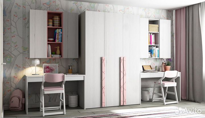 Модульная мебель Нью Тон Розовый