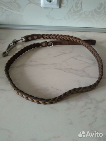 Поводок для собак кожаный