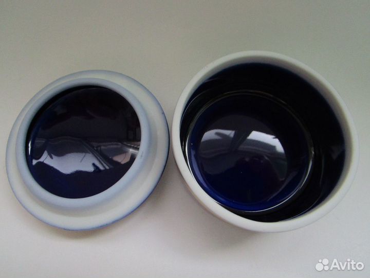 Шкатулка кобальт золото лимож limoges