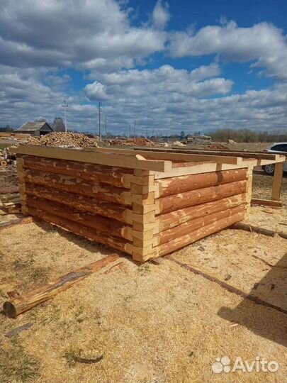 Срубы бань и домов