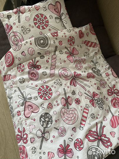 Комплект белья в коляску на выписку