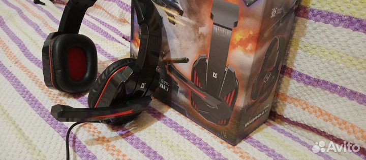 Игровые наушники с микрофоном Defender