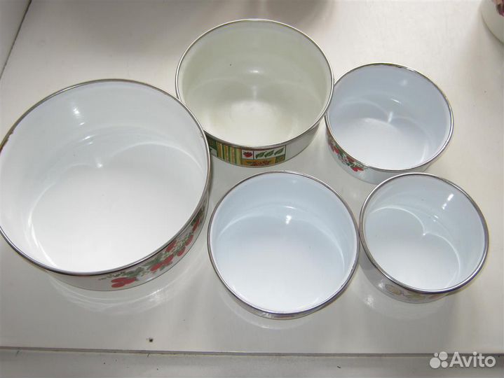 Посуда СССР дуршлаг, миски, половники