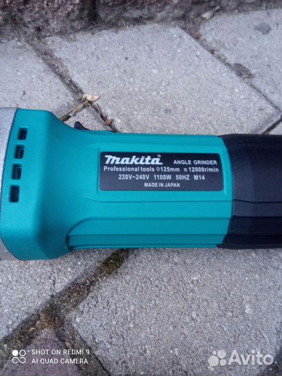 Болгарка ушм Макита 125мм с регулировкой скорости