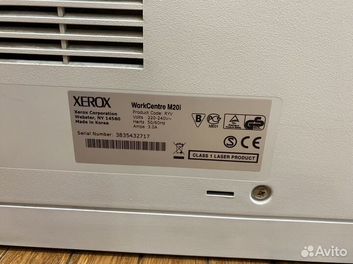 Мфу лазерный xerox WorkCentre M20i