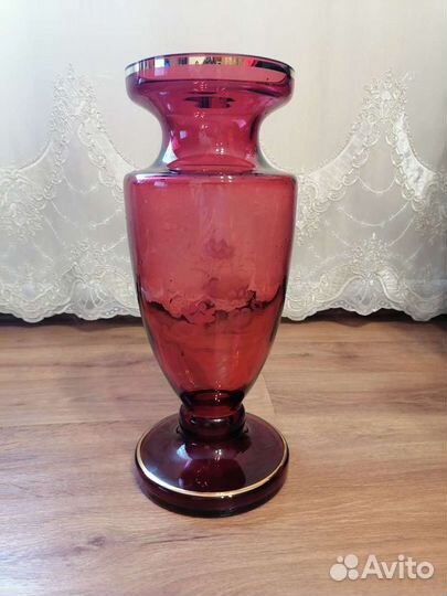 Ваза цветное стекло чехословакия