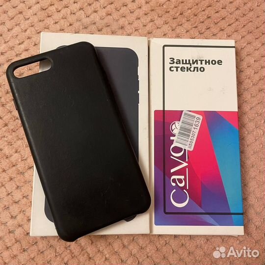 Чехол на iPhone 8plus кожанный