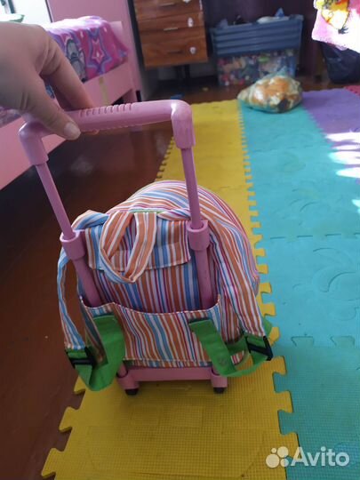 Чемодан рюкзак на колесах детский