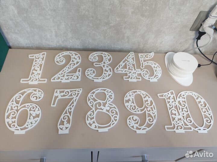 Номерки на столы для свадьбы