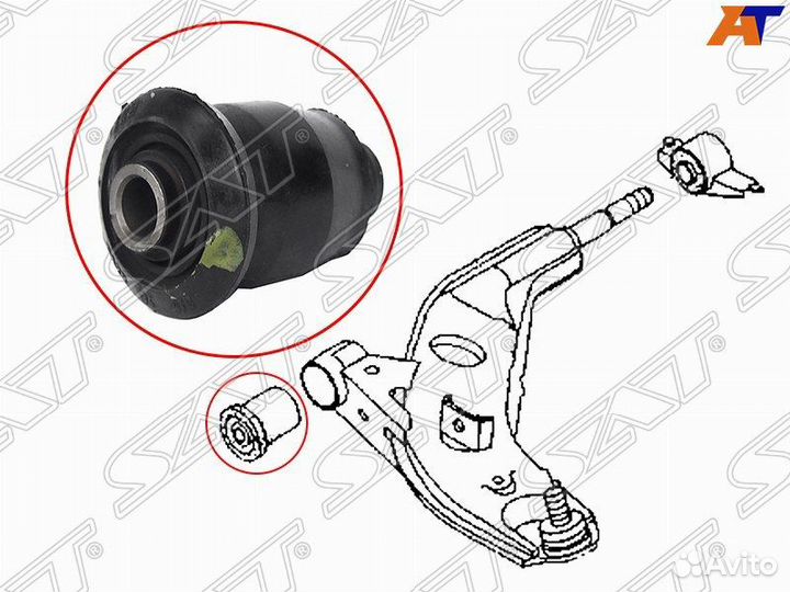 Сайлентблок переднего рычага передний mazda capell