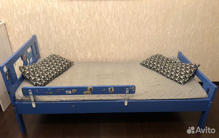 Детская кровать с бортиком/ikea sultan lade