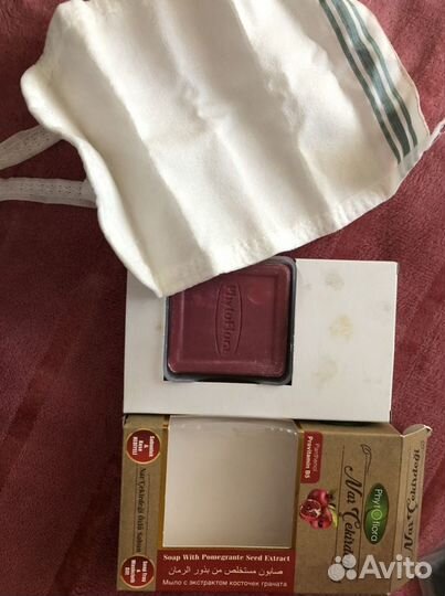 Косметическое мыло с мешочком-мочалкой