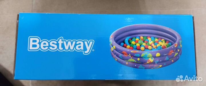 Манеж надувной 102 см bestway 52466