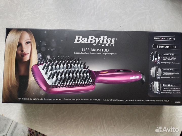 Расческа-выпрямитель волос Babyliss HSB100E