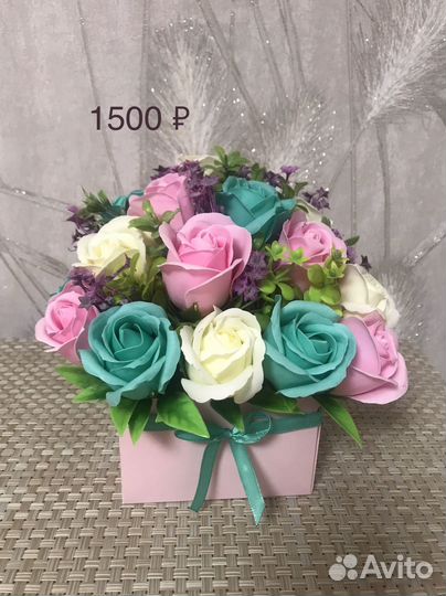 Букет из мыльных цветов