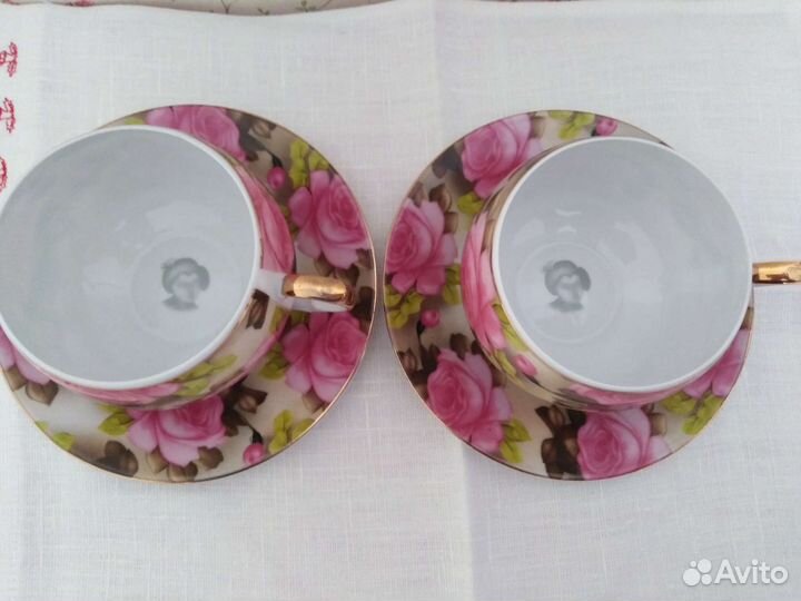 Чайные чашки с блюдцами японская коллекция