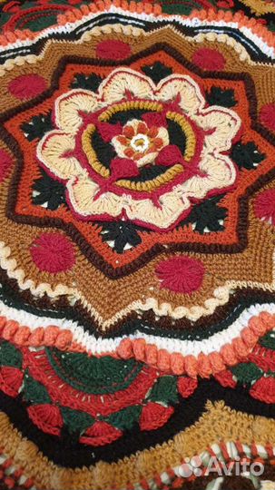 Плед мандала ручной работы Ковёр
