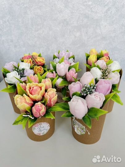 Букет из мыла ручная работа подарок