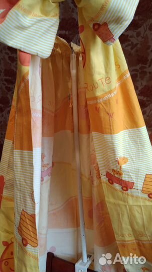 Балахон для детской кроватки,защита,комплект белья