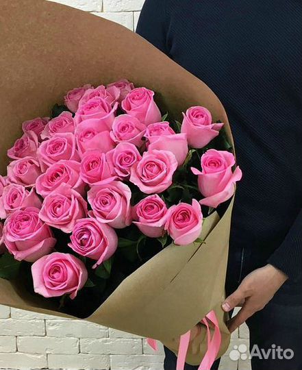 Букет из роз 29 штук 70 см