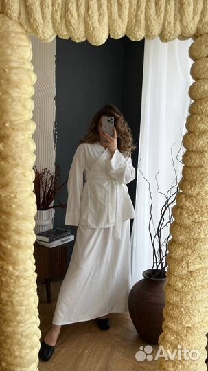 Костюм кимоно из купры/брючный костюм