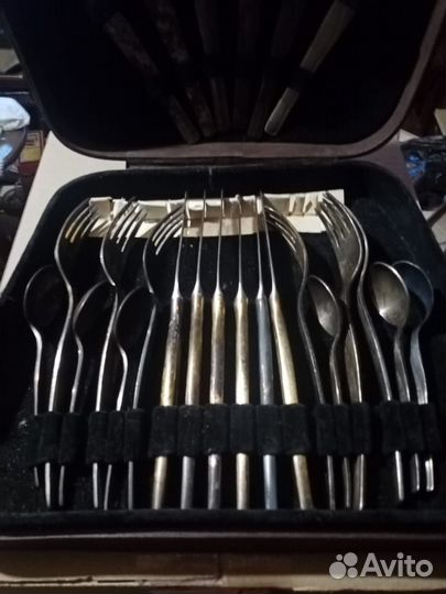 Набор столовых приборов мельхиор СССР