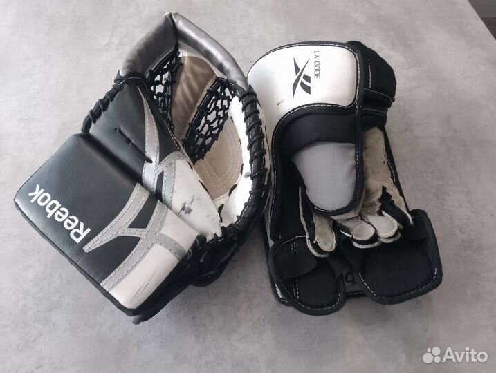 Хоккейные блин и ловушку вратаря