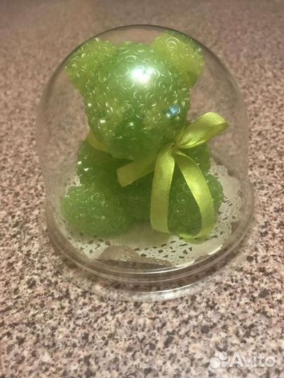 Мыло мишка из розочек