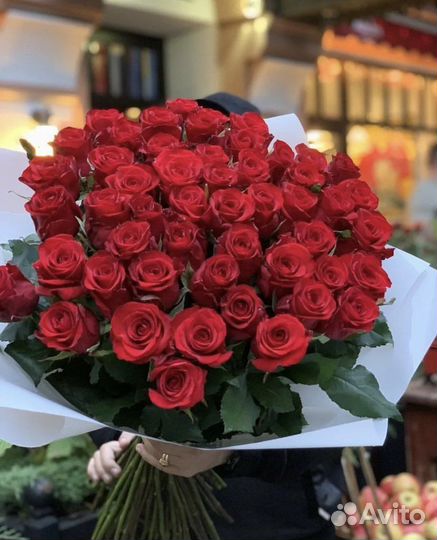 51 красная роза