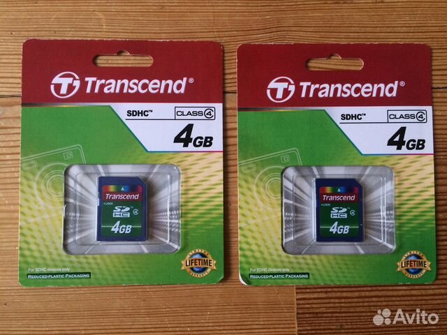 Карта памяти Transcend sdhc 4 gb class 4 Новая