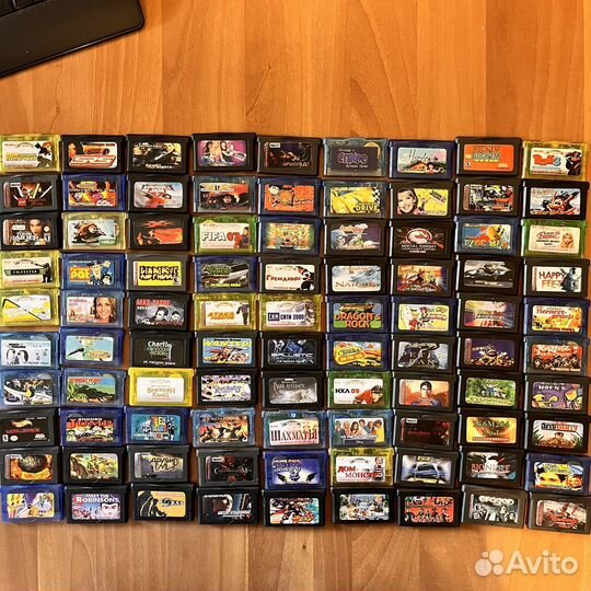 90 картриджей gba одним лотом