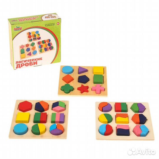 Деревянные игрушки по методике Монтессори