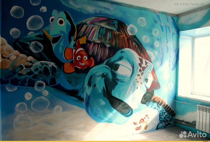 Аэрография / Роспись стен в интерьере. 3D художник