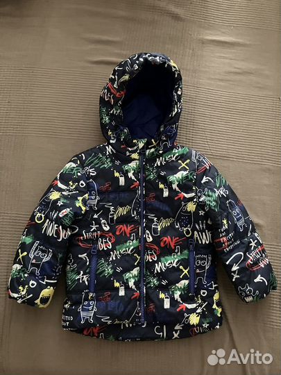 Куртка детская Ostin 92 размер темно-синяя