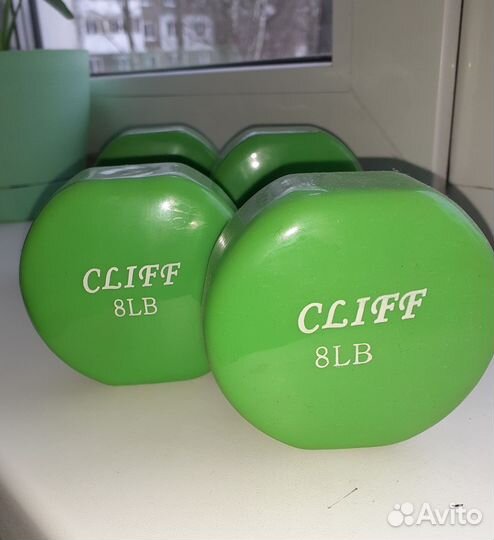 Гантели 1 кг, 6lb, 7lb, 8lb