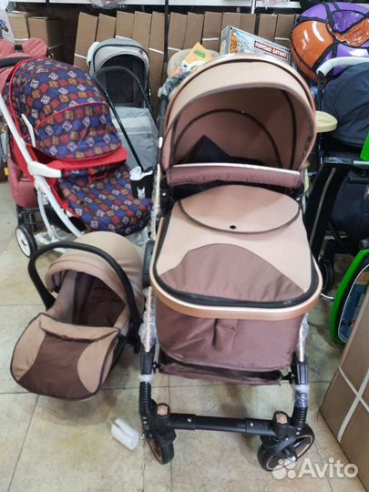 Коляска 3 в 1 для новорождённых