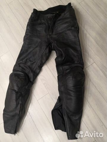 Мотоштаны мужские кожаные