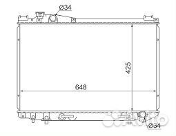 Радиатор охлаждения tomsun TO-119A/2R Toyota Crown