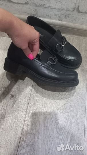 Лоферы натуральная кожа 39 размер